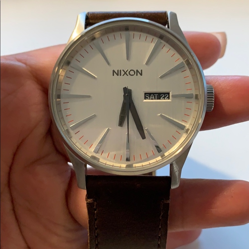 Nixon Men’s Leather Watch